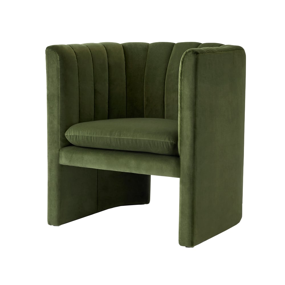 &Tradition Loafer SC23 fauteuil stof Ritz pine | Scandinavisch Interieur | Fauteuils, krukken & hockers | Groen