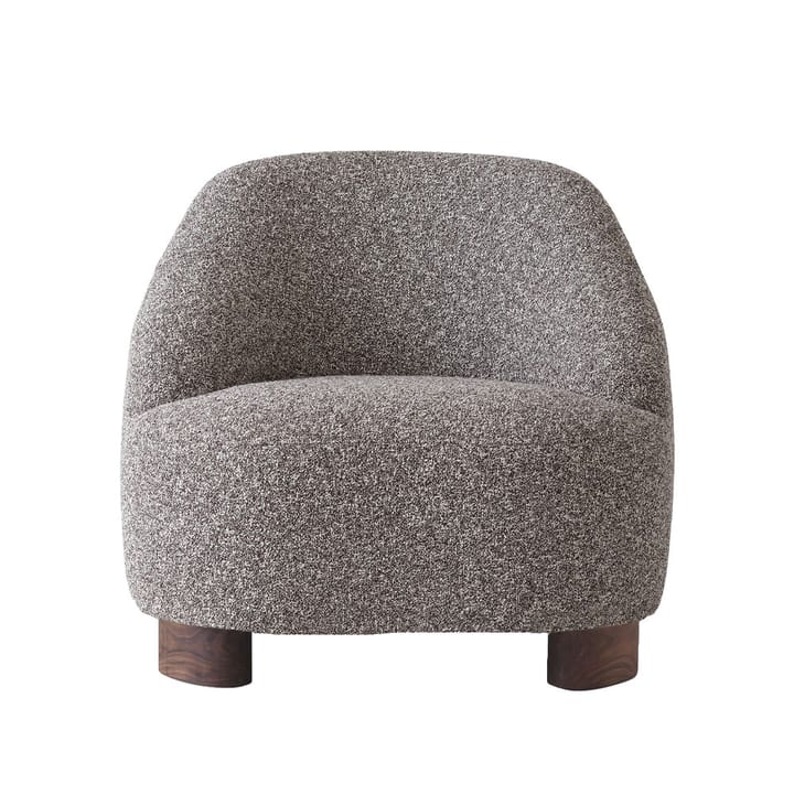 Margas LC1 fauteuil - stof zero 0011 grijs, walnoothouten poten - &Tradition