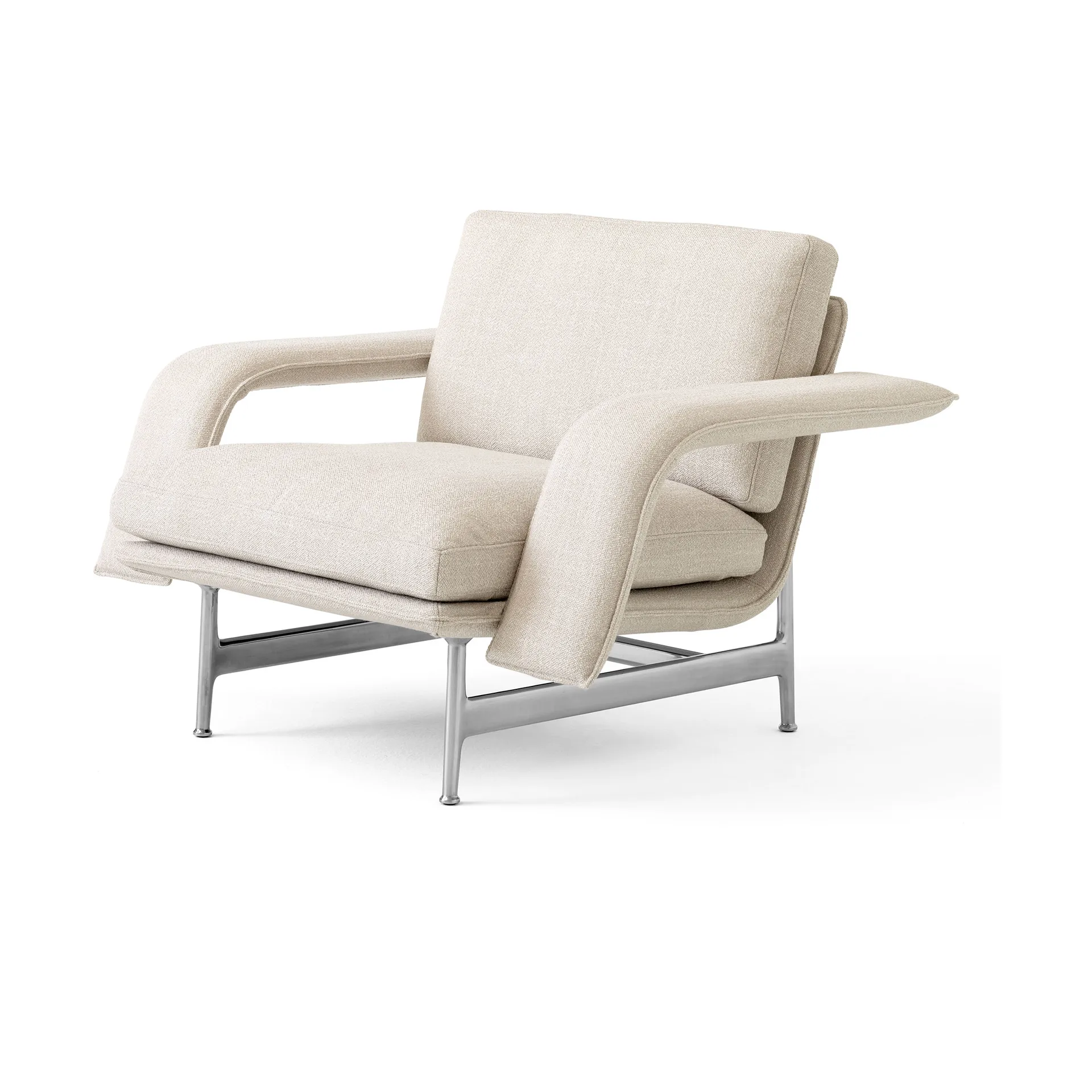 Meantime AV29 loungefauteuil, Pol. aluminium-Ecriture 0210 &Tradition