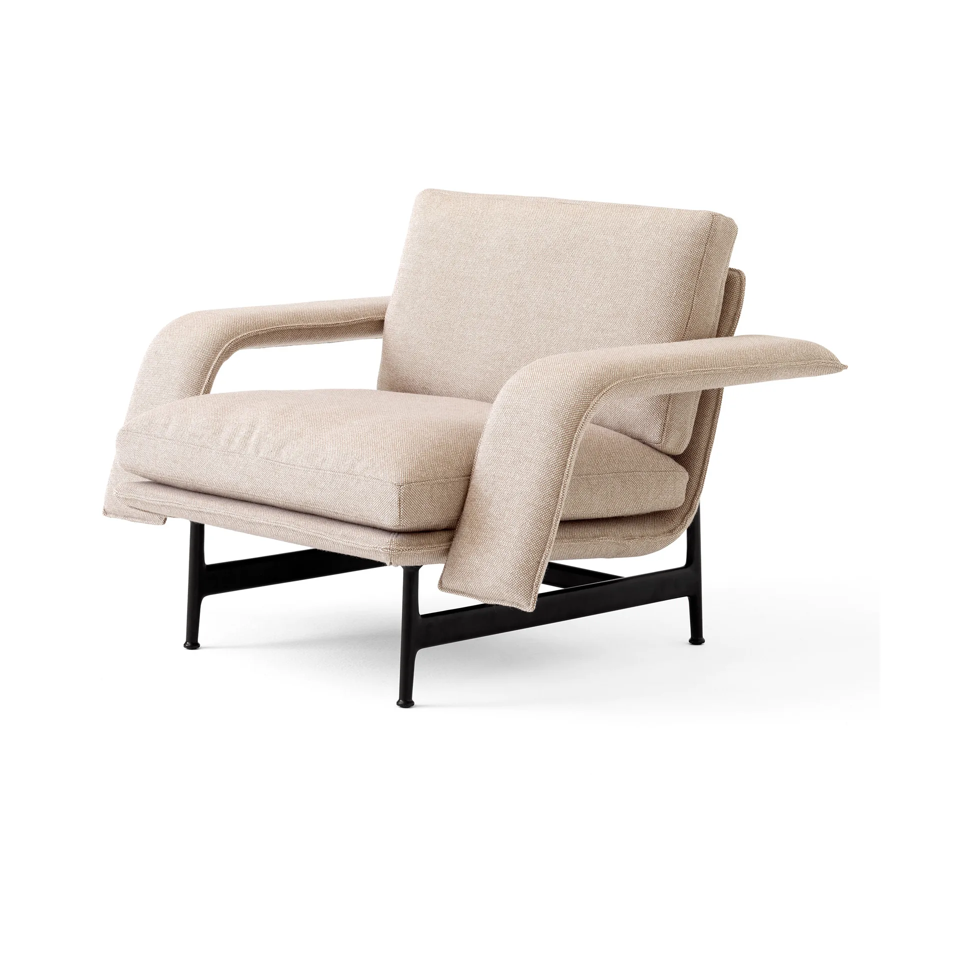 Meantime AV29 loungefauteuil, Warm black-Hallingdal 0220 &Tradition
