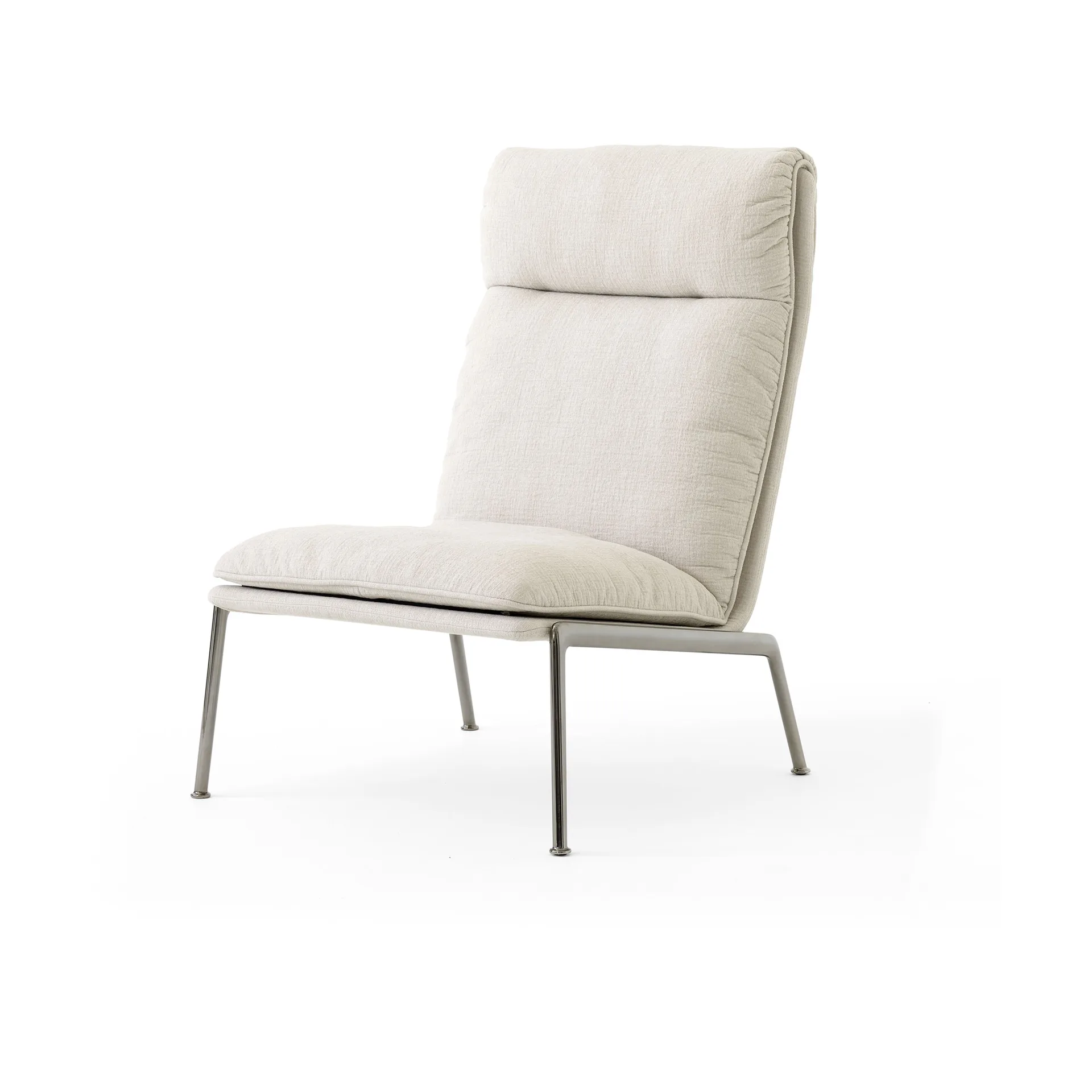 Muno LN16 High back loungefauteuil, Dark chrome-Cifrado 0221 &Tradition