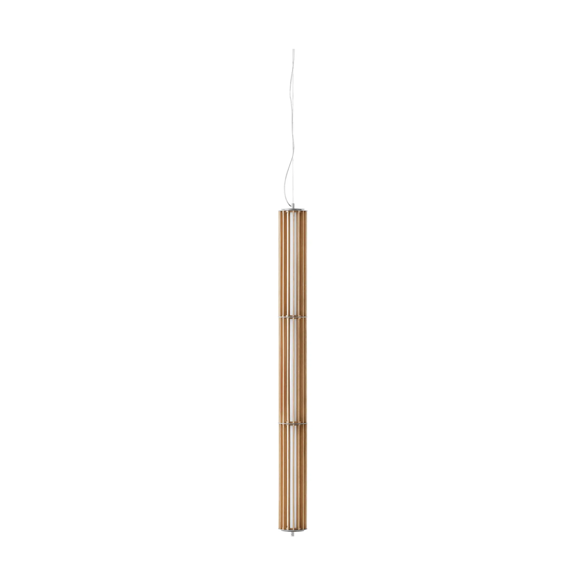 Numbra TY1 hanglamp, Gelakt eiken-getrommeld aluminium &Tradition