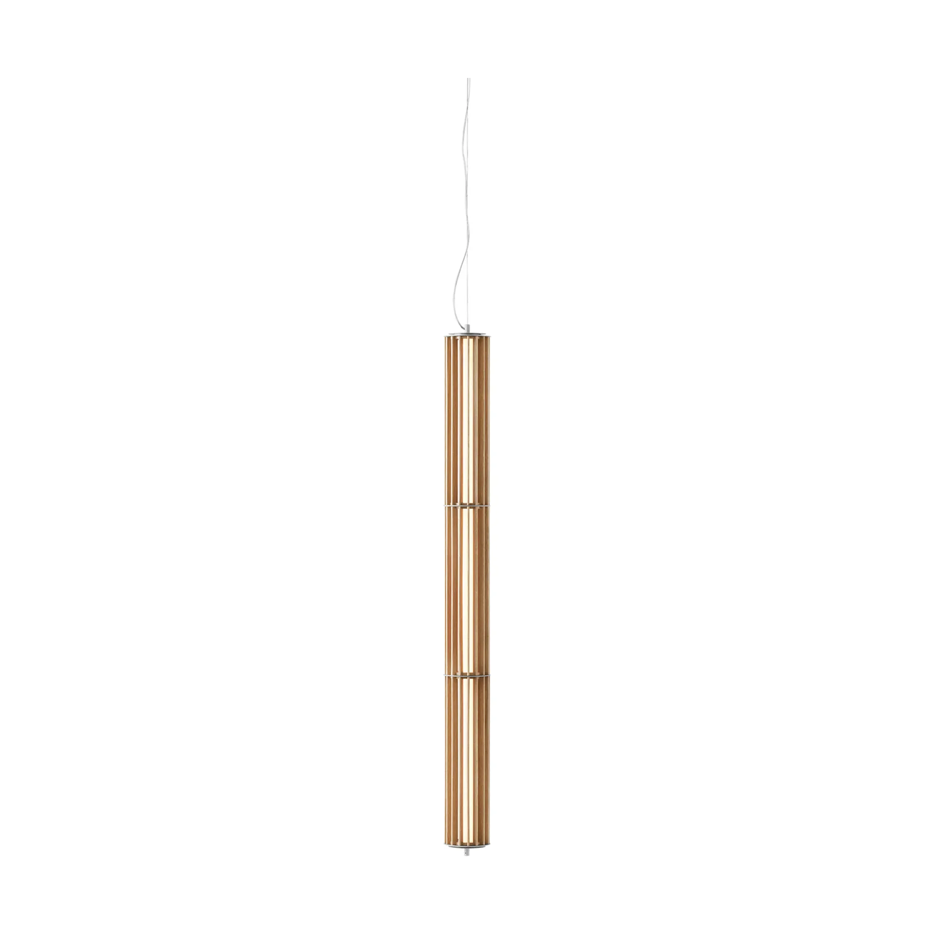 Numbra TY1 hanglamp, Gelakt eiken-getrommeld aluminium &Tradition
