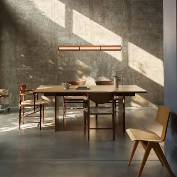 Numbra TY1 hanglamp - Gelakt eiken-getrommeld aluminium - &Tradition