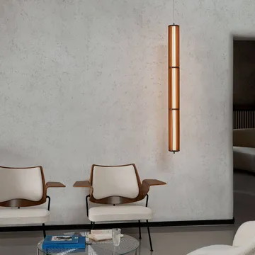 Numbra TY1 hanglamp - Gelakt eiken-getrommeld aluminium - &Tradition