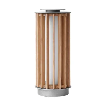 Numbra TY3 draagbare tafellamp - Gelakt eiken-getrommeld aluminium - &Tradition