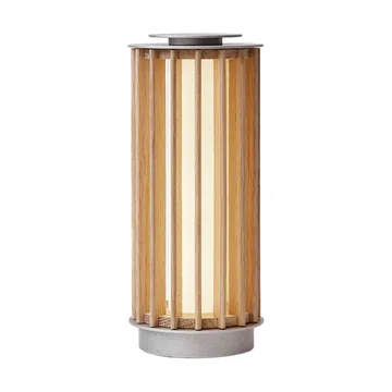 Numbra TY3 draagbare tafellamp - Gelakt eiken-getrommeld aluminium - &Tradition