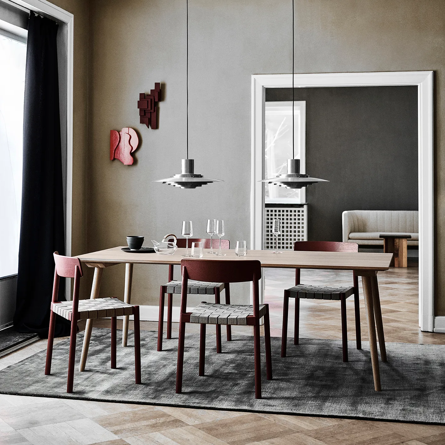 P376 plafondlamp KF1, Aluminium &Tradition