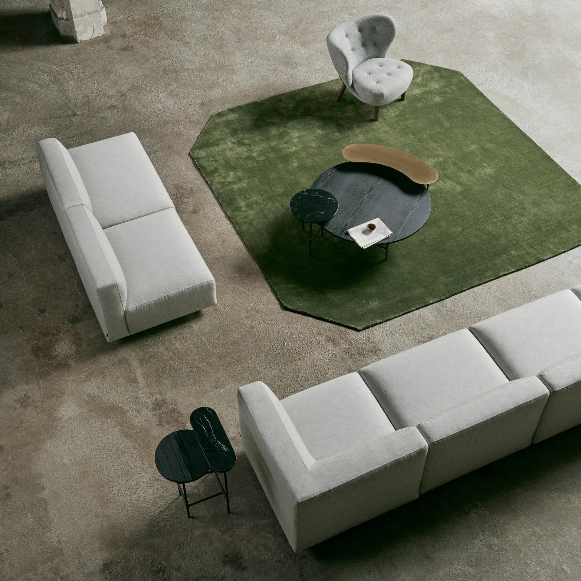 Palette salontafel JH25, Zwart-zwart &Tradition