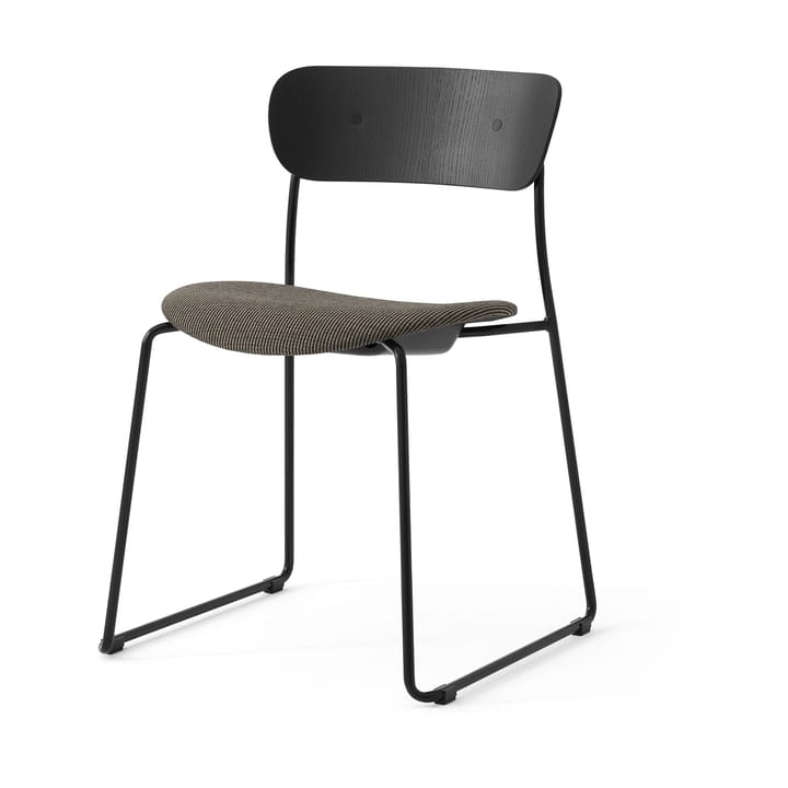 Pavilion AV52 stoel gestoffeerde zitting - Black-Fuse 0351 - &Tradition