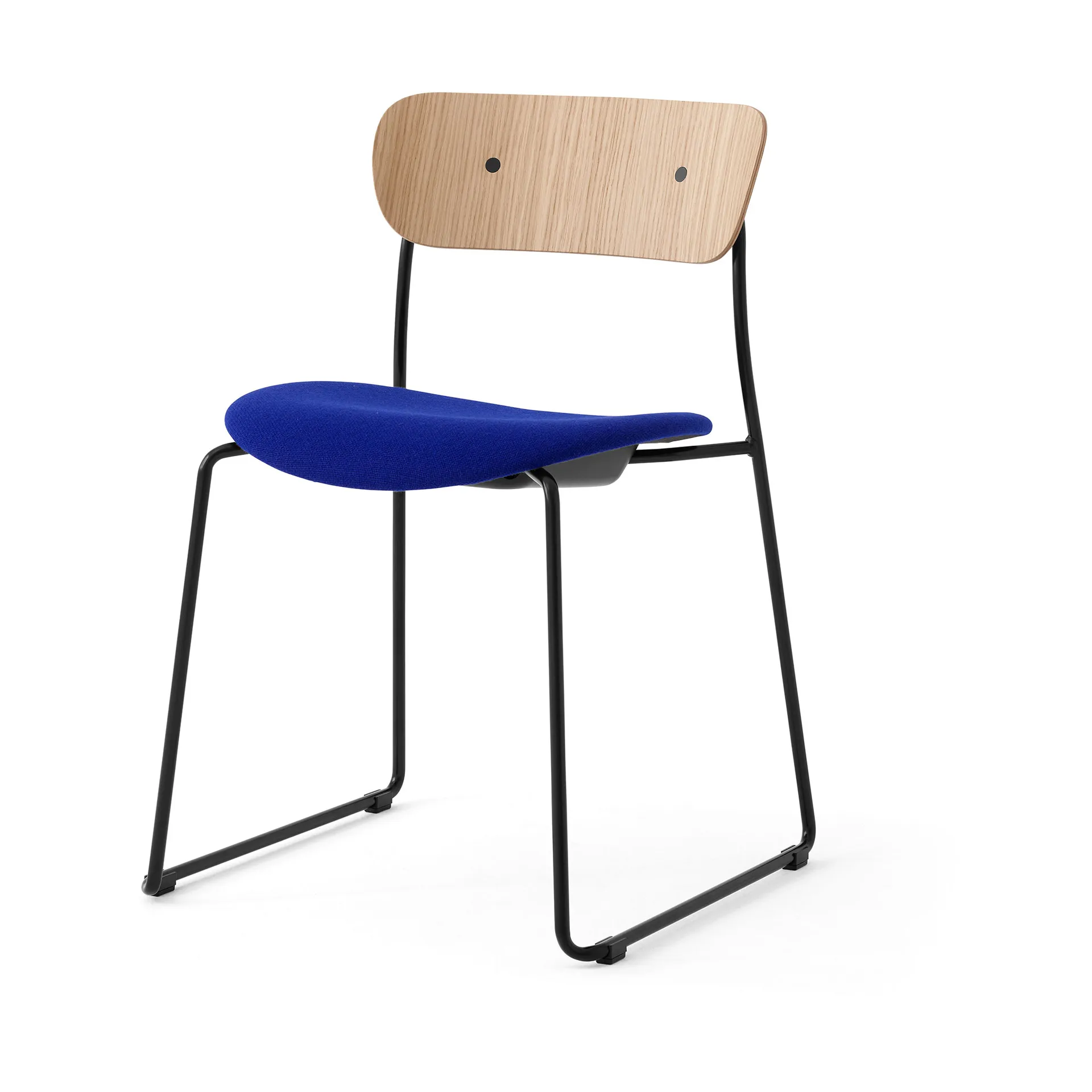 Pavilion AV52 stoel gestoffeerde zitting, Black-Hallingdal 0753 &Tradition