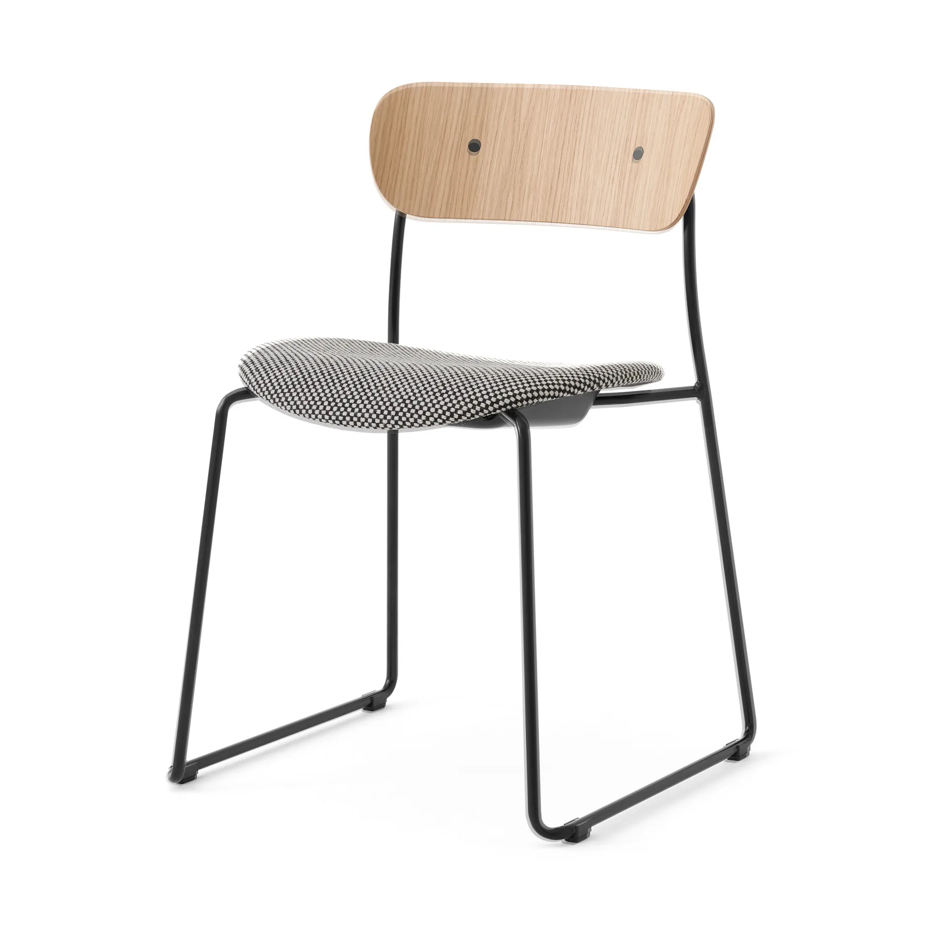 Pavilion AV52 stoel gestoffeerde zitting, Black-Sisu 0165 &Tradition