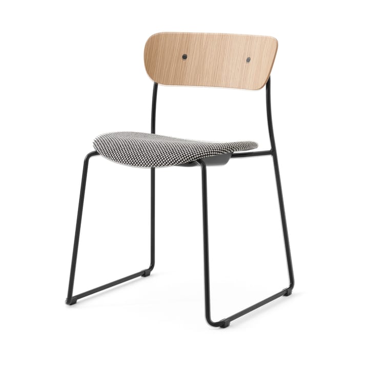 Pavilion AV52 stoel gestoffeerde zitting - Black-Sisu 0165 - &Tradition
