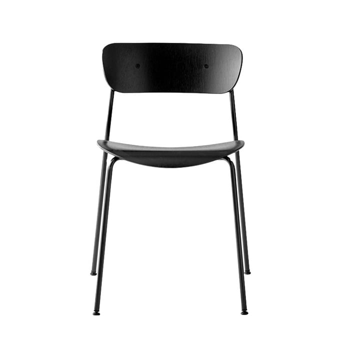 &Tradition Pavilion stoel AV1 zwartgelakt eiken | Scandinavisch Interieur | Stoelen | Zwart