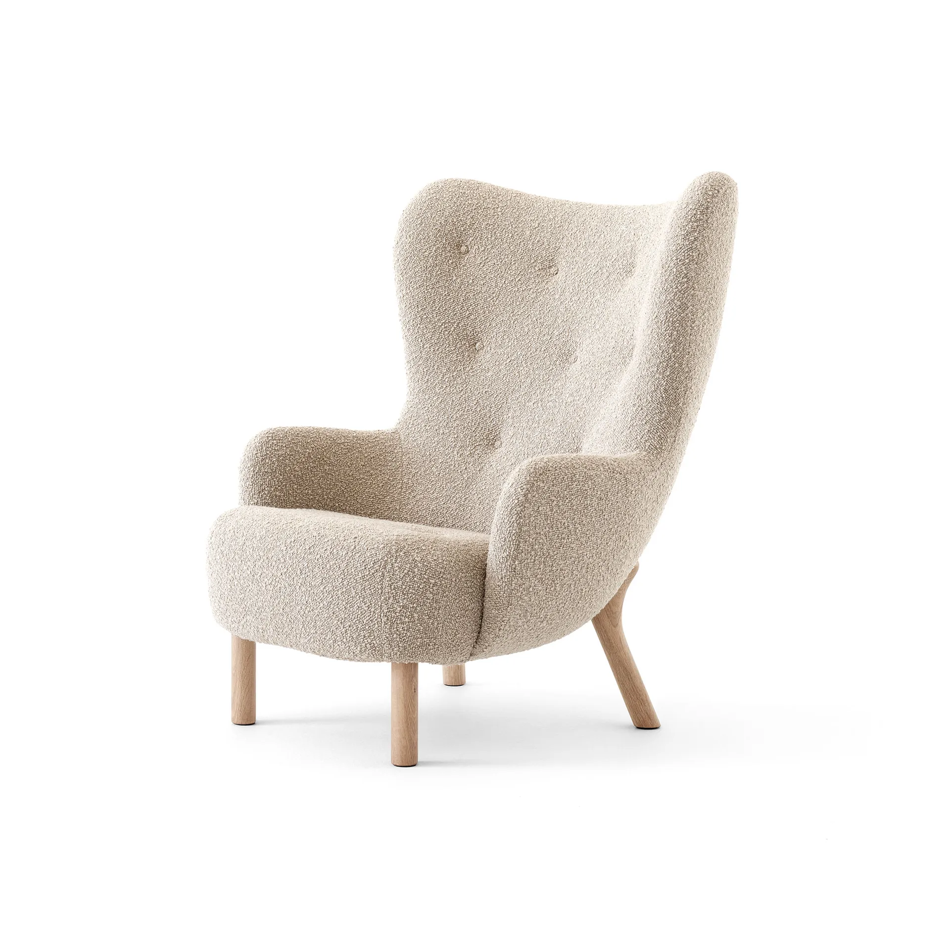 Petra VB3 High fauteuil, Geoliede eiken-Karakorum 003 &Tradition