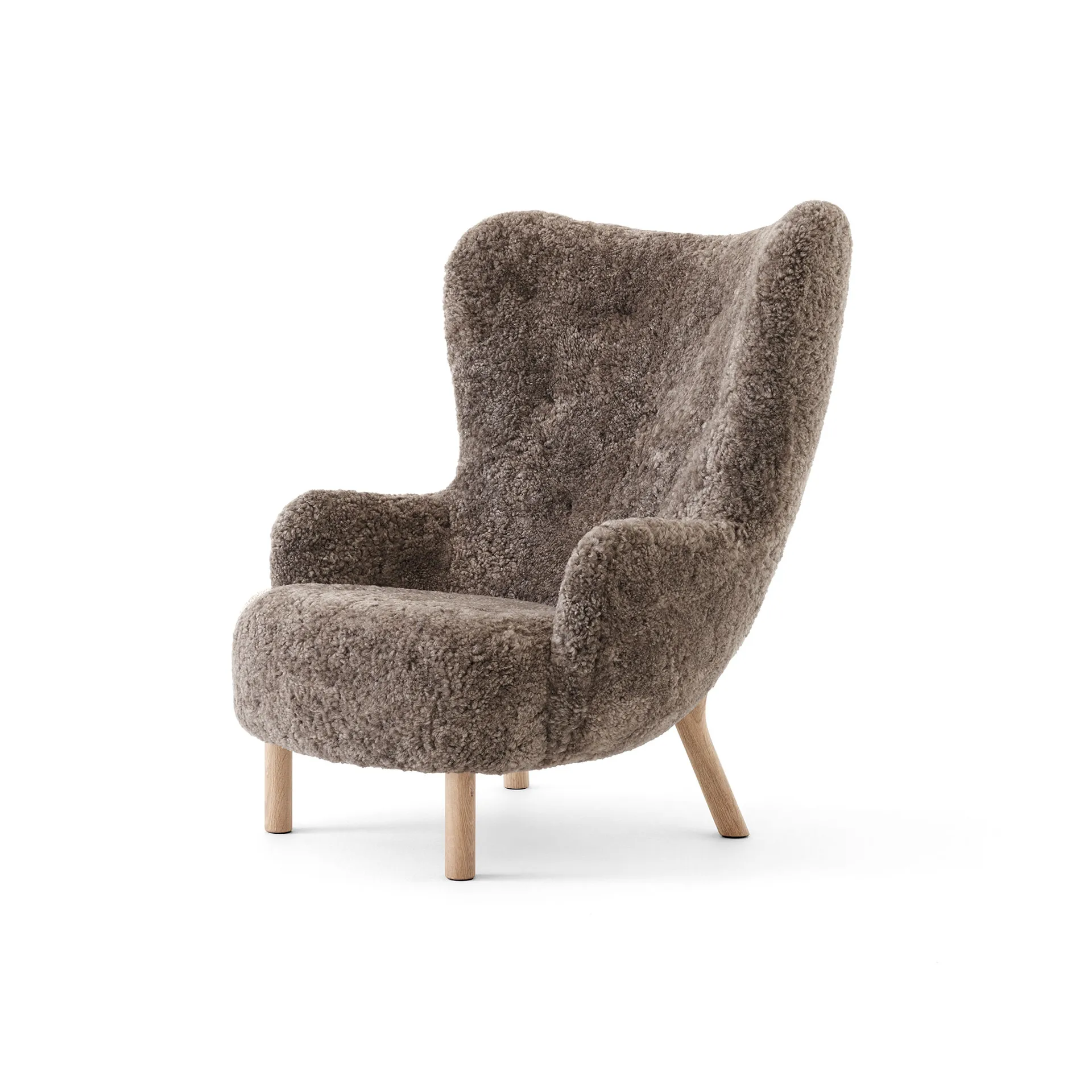 Petra VB3 High fauteuil, Geoliede eiken-Sheepskin Sahara &Tradition