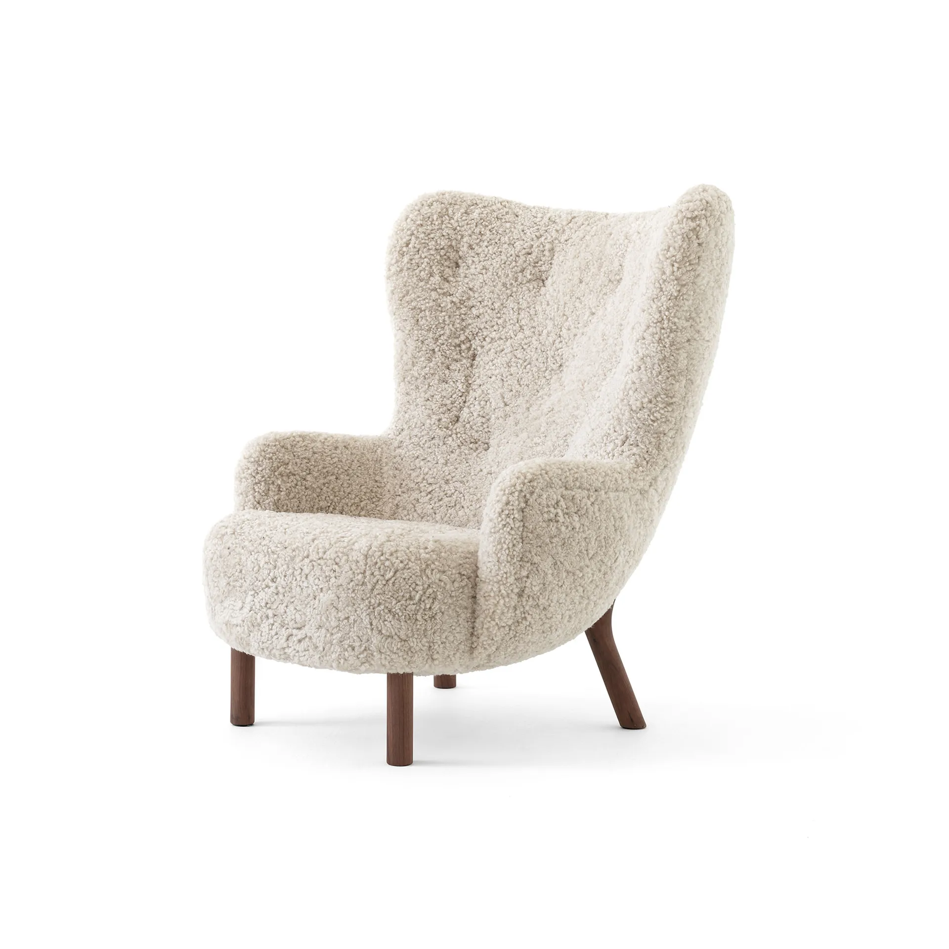 Petra VB3 High fauteuil, Geoliede walnoot-Sheepskin Moonlight &Tradition