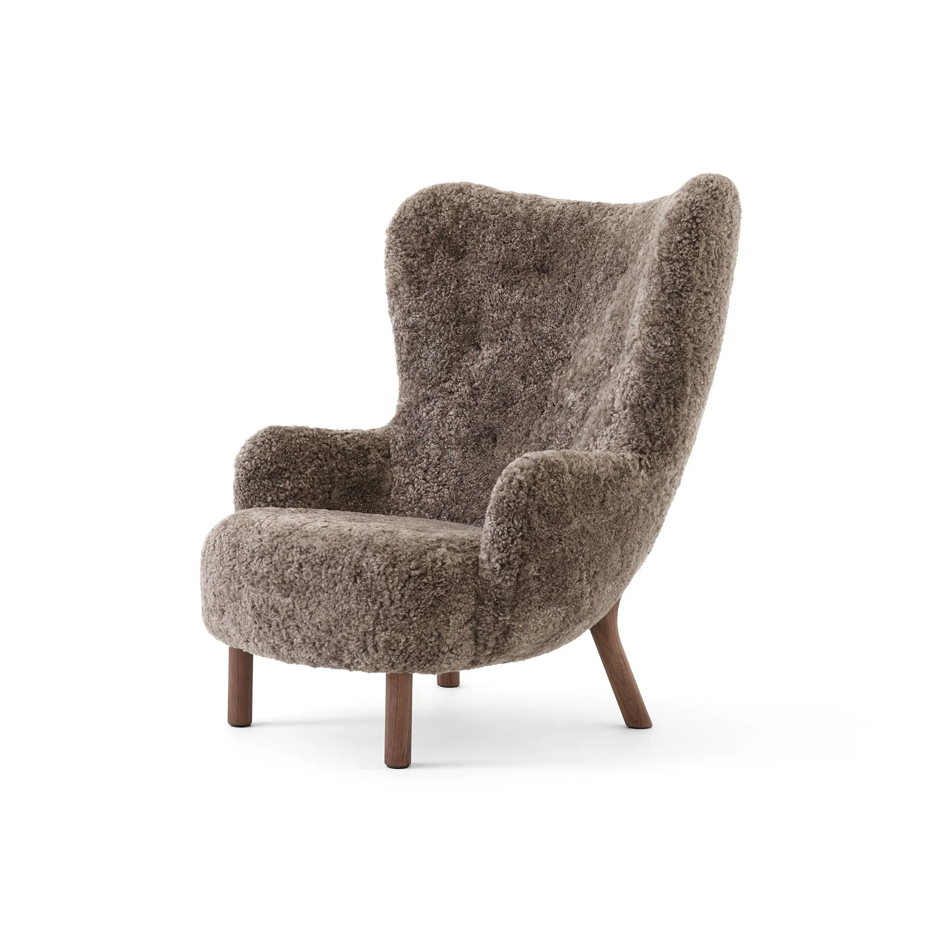 Petra VB3 High fauteuil, Geoliede walnoot-Sheepskin Sahara &Tradition