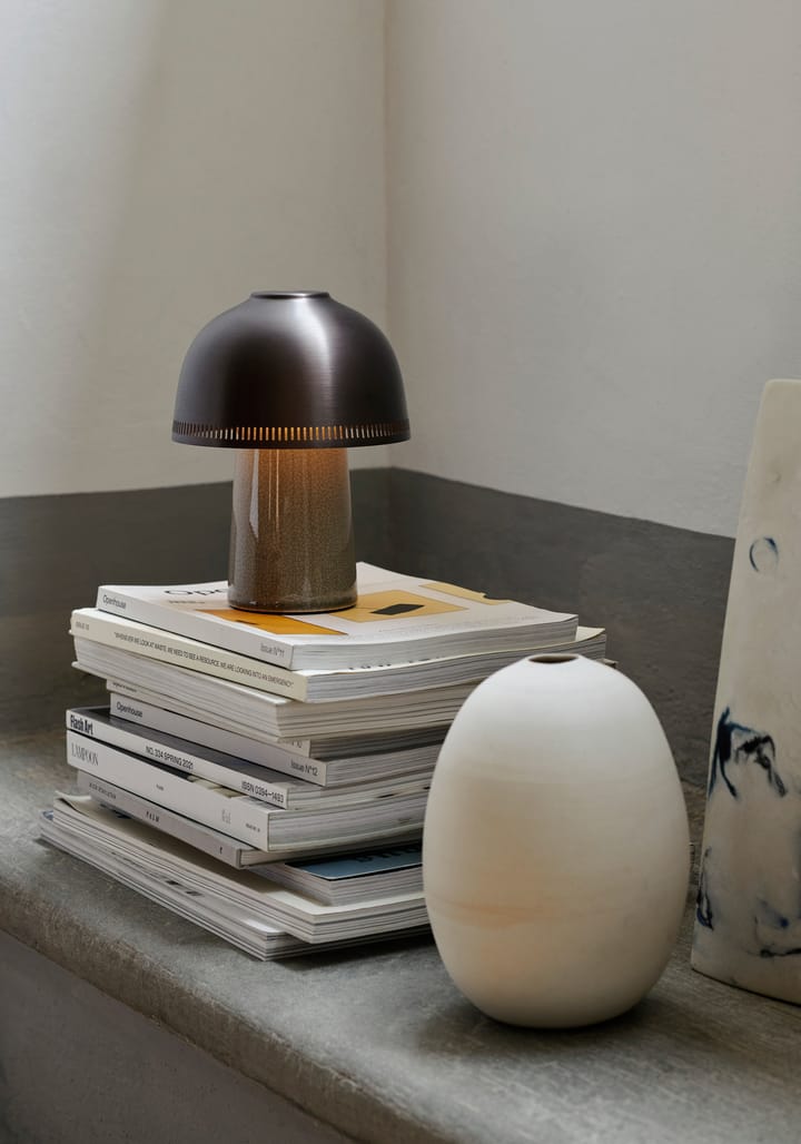 Raku SH8 tafellamp, Beige Grey & Bronze &Tradition