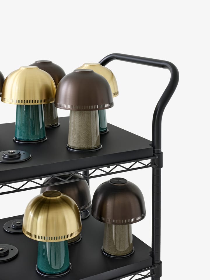Raku SH8 tafellamp, Beige Grey & Bronze &Tradition