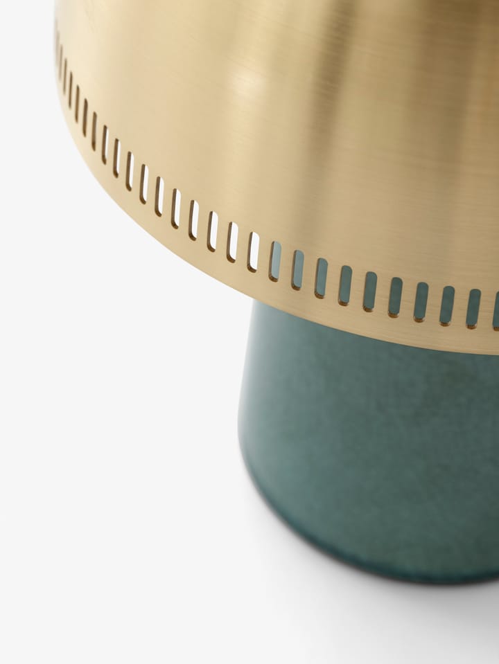 Raku SH8 tafellamp, Blue Green & Bras &Tradition