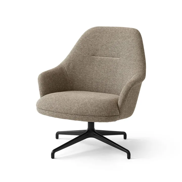 Rely HW139 loungestoel - Clay 0009-black - &Tradition