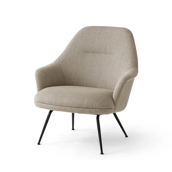 Rely HW139 loungestoel - Re-wool 0218-black - &Tradition