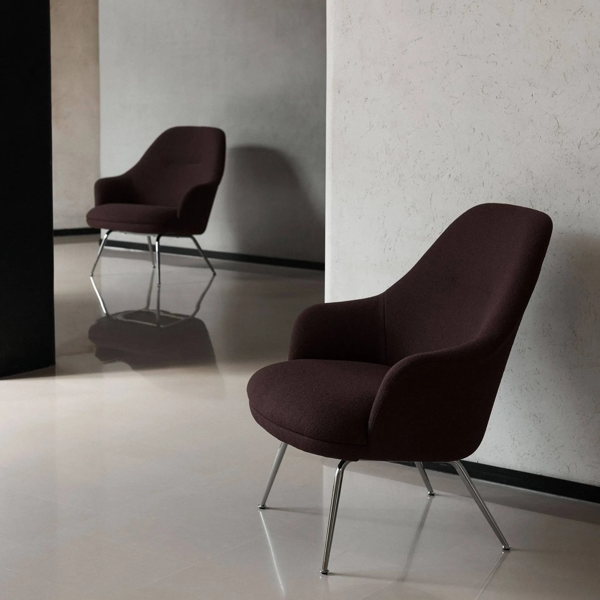 Rely HW139 loungestoel, Saxion 0397-chroom &Tradition