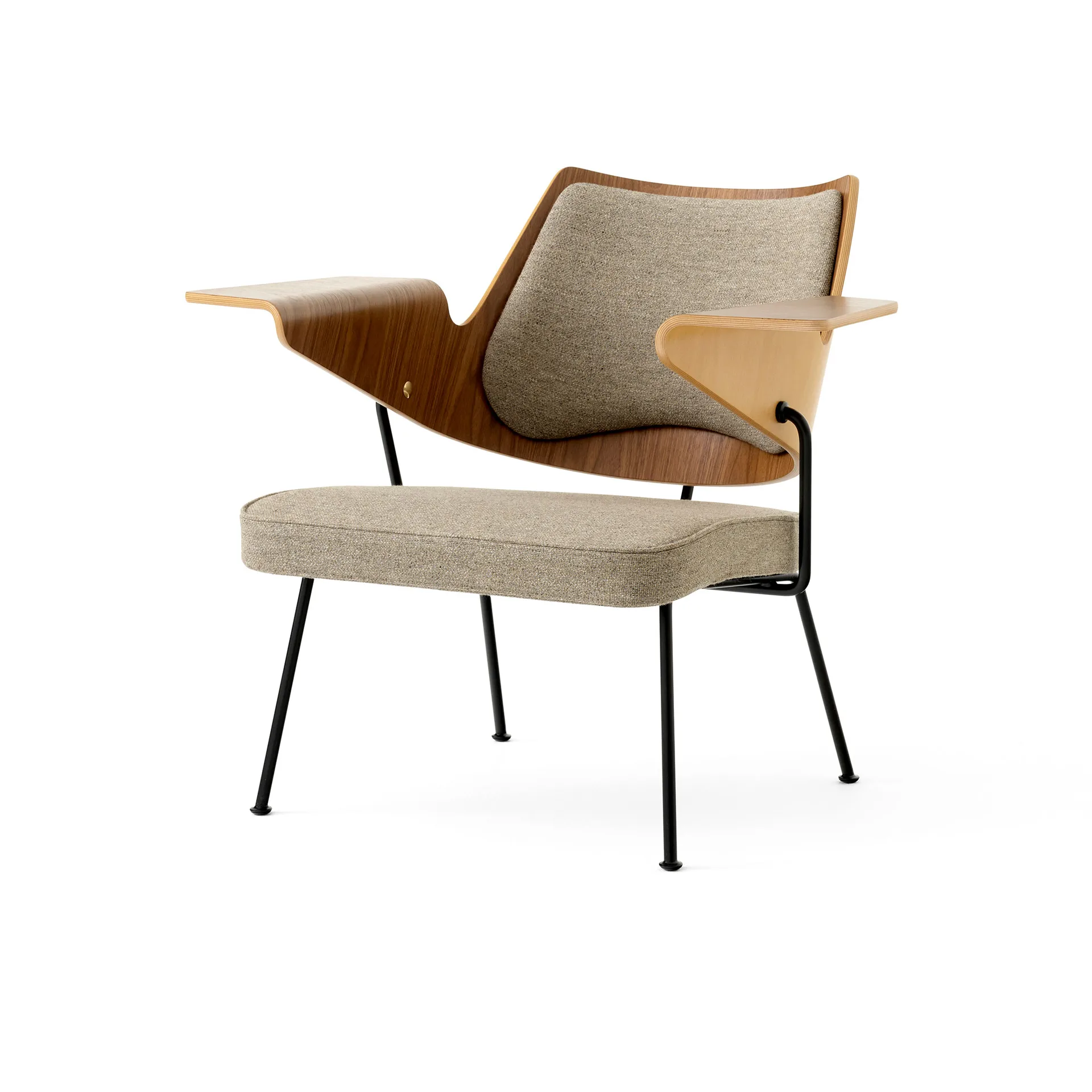 RFH RD8 lounge stoel, Walnut-beech-brown &Tradition