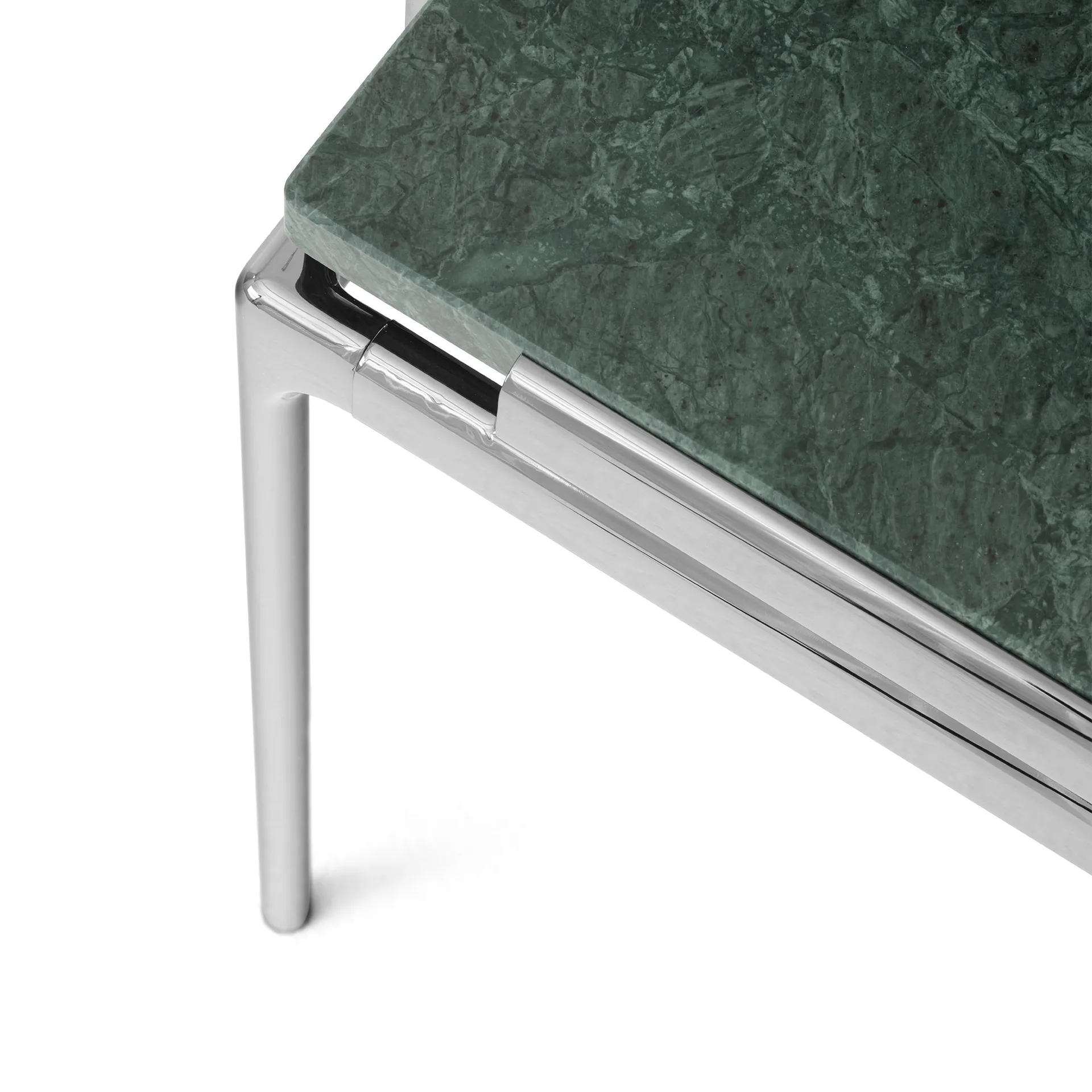 Sett LN12 salontafel, Verde guatemala-dark chrome &Tradition