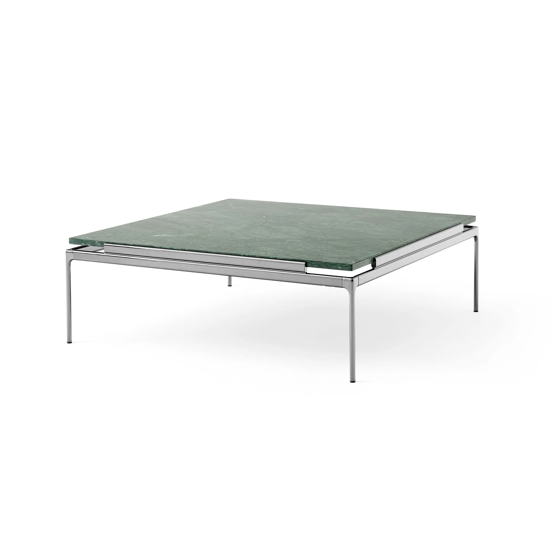 Sett LN13 salontafel, Verde guatemala-dark chrome &Tradition