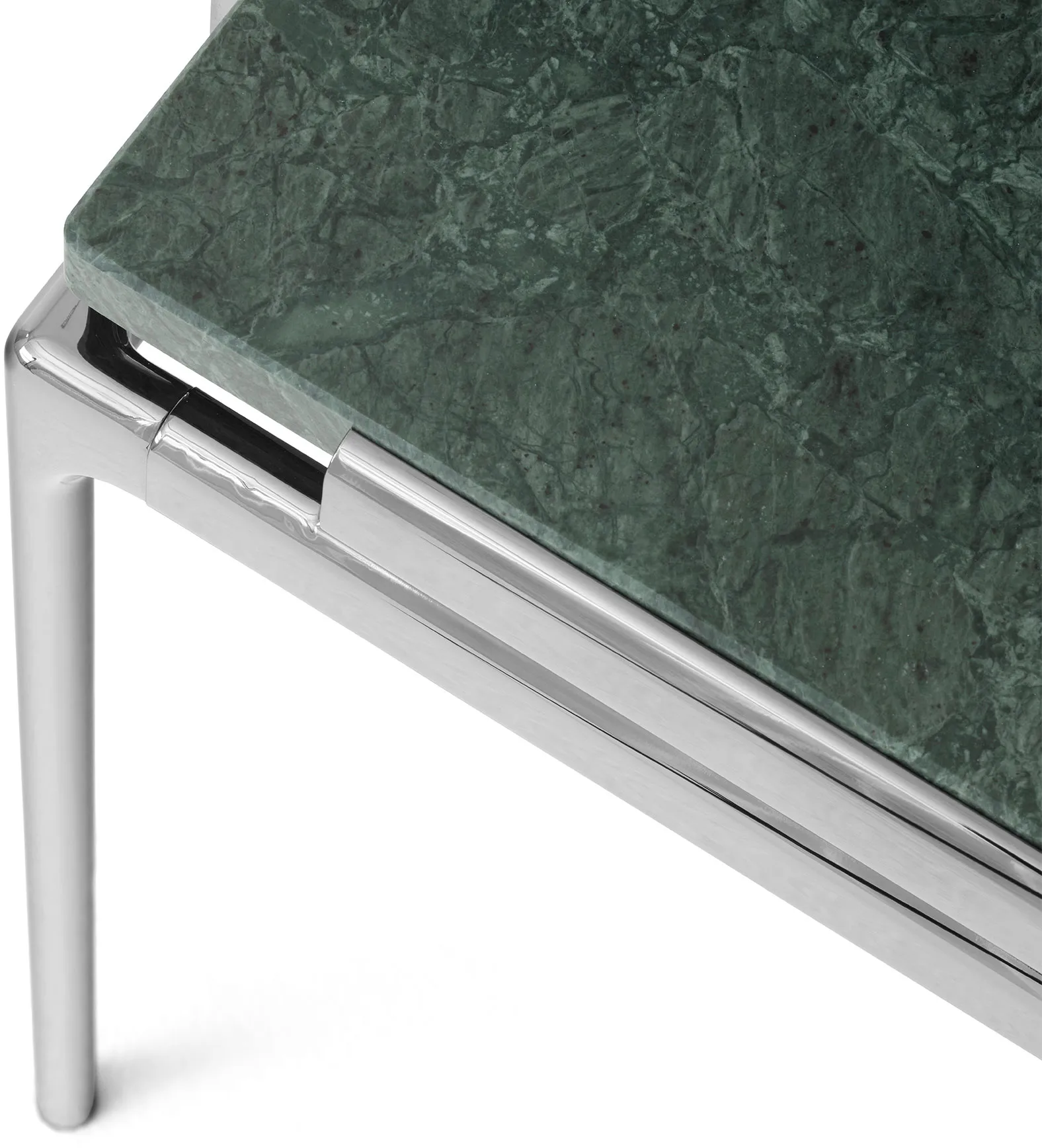 Sett LN13 salontafel, Verde guatemala-dark chrome &Tradition