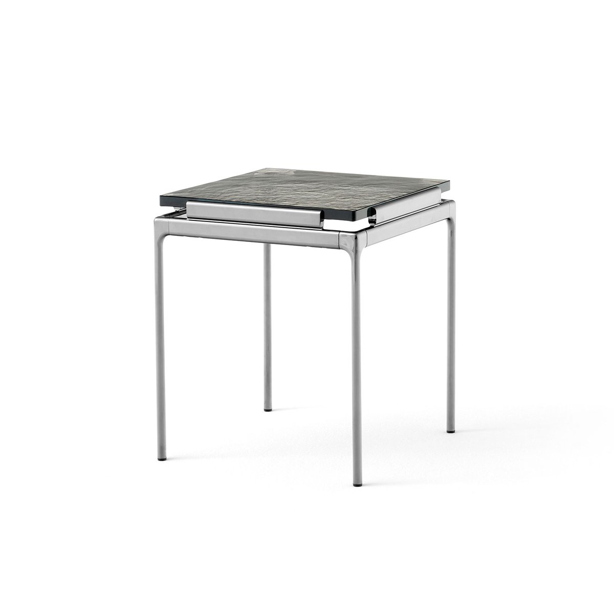 &Tradition SettLN11 bijzettafel cast glass-dark chrome