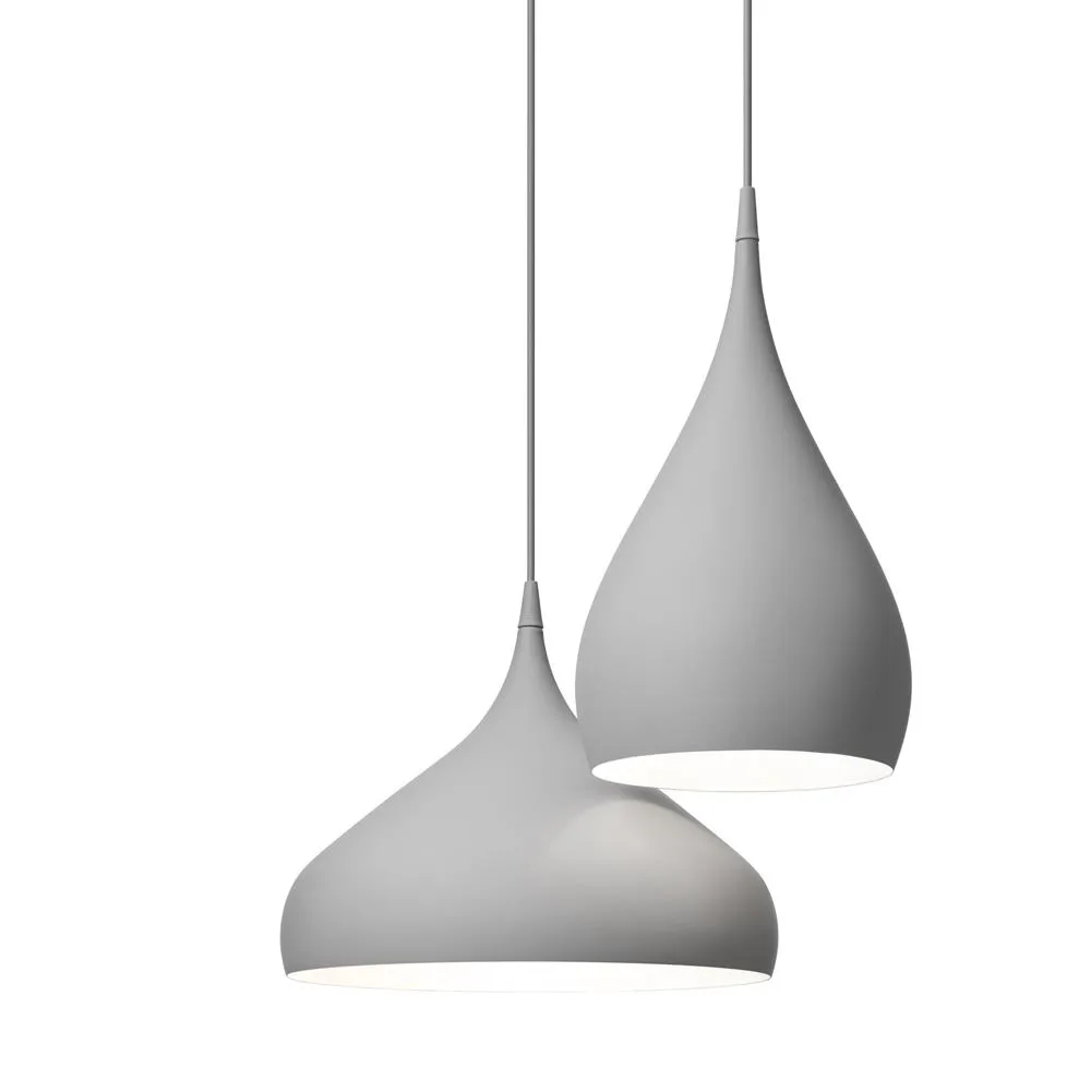 Spinning BH1 hanglamp, donkergrijs mat &Tradition