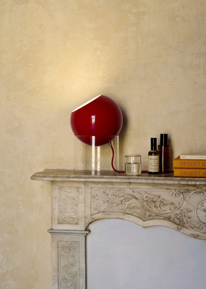 Topan VP13 tafellamp 31,5 cm, Clear-vermilion red &Tradition