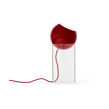 Topan VP14 vloerlamp 46,5 cm - Clear-vermilion red - &Tradition