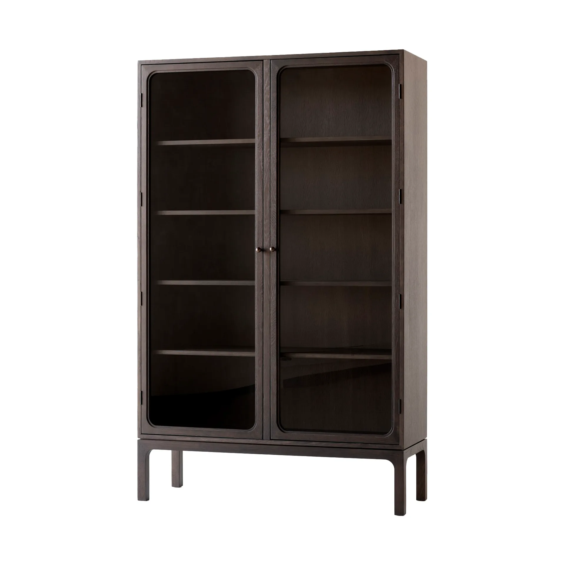 Trace SC88 vitrinekast 120x192x40 cm, Dark stained oak &Tradition