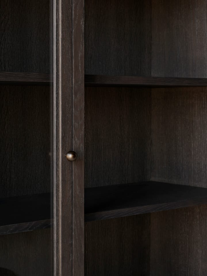 Trace SC88 vitrinekast 120x192x40 cm, Dark stained oak &Tradition