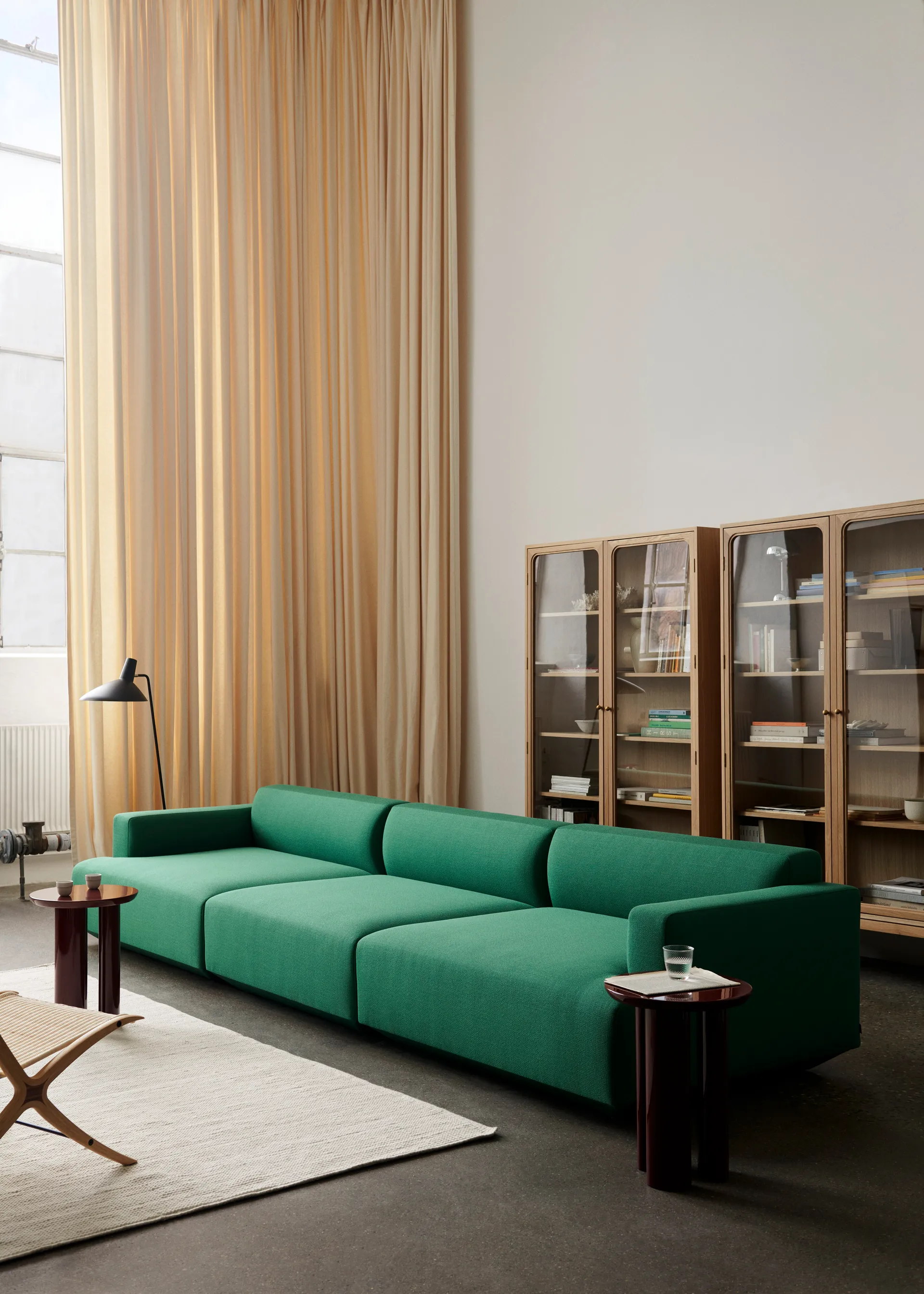 Trace SC88 vitrinekast 120x192x40 cm, Natural natural oak &Tradition