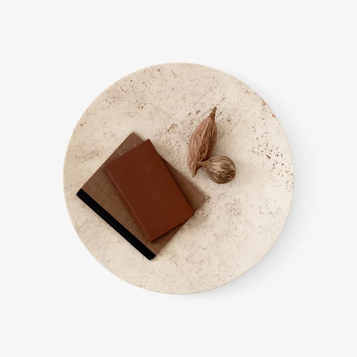 Travertine bord SC55, Ø50 cm &Tradition
