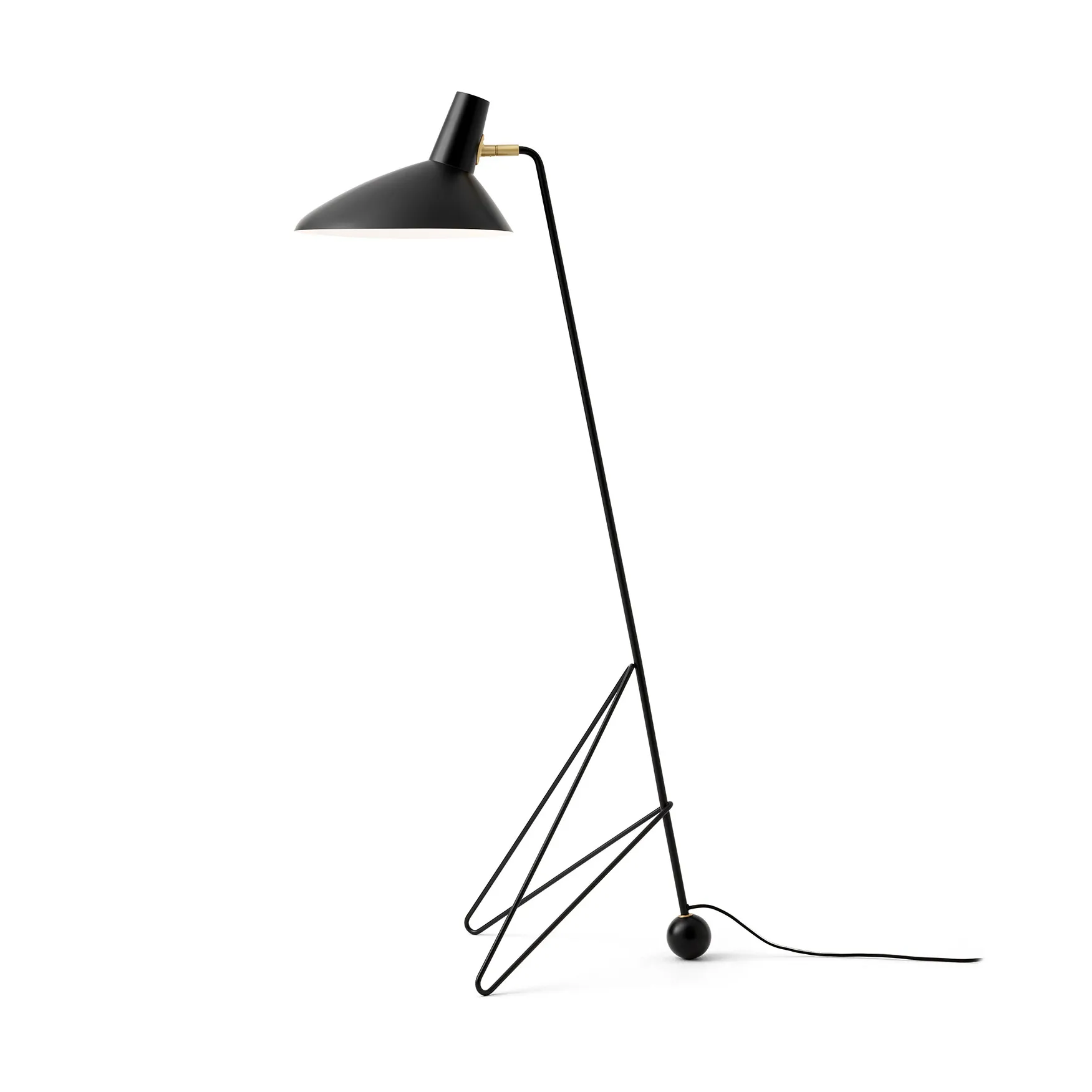 Tripod vloerlamp HM8, Matt black &Tradition