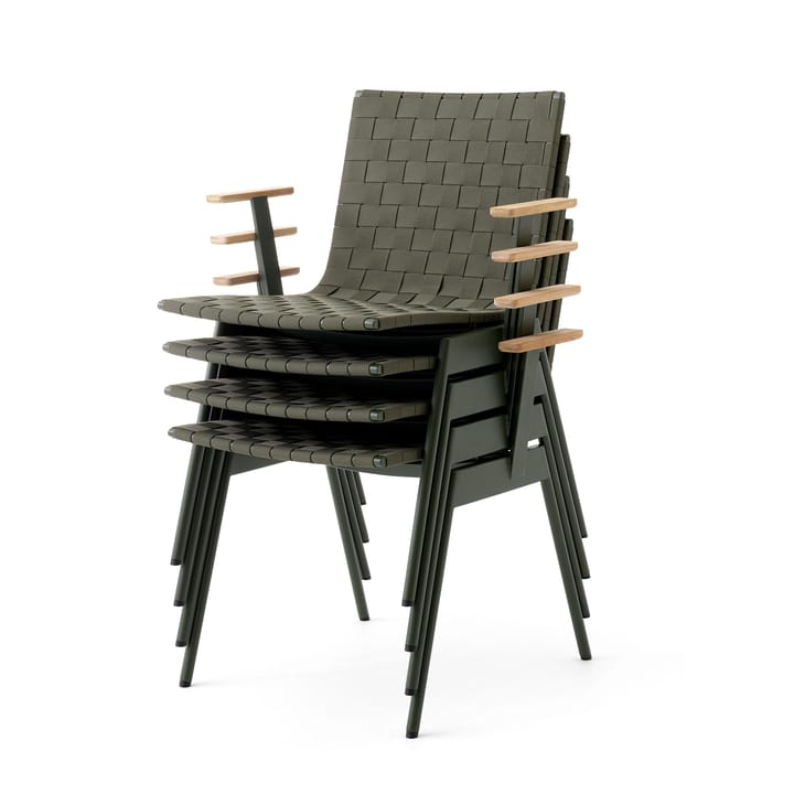 Ville Outdoor AV34 stoel, Bronze green &Tradition