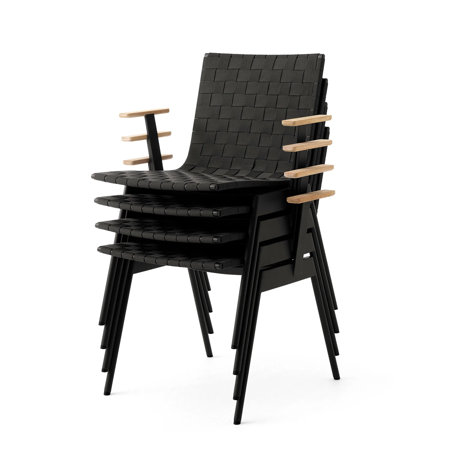 Ville Outdoor AV34 stoel, Warm black &Tradition