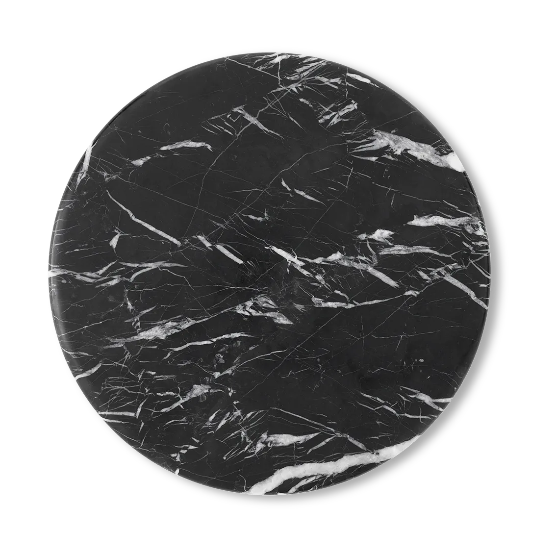 Wire Stool VP11 bovenblad Ø38 cm, Marmer Nero Marquina &Tradition