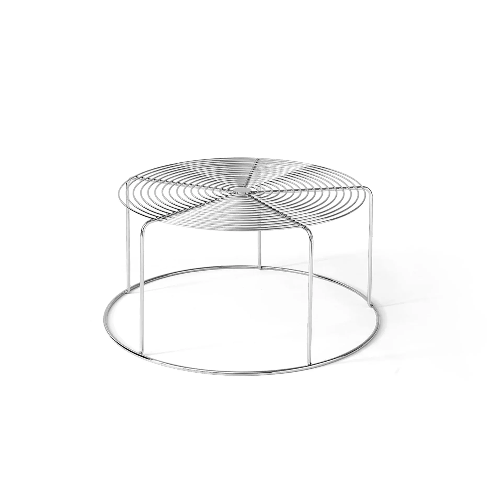 Wire VP17 salontafel, Roestvrij staal, Ø74x36 cm &Tradition