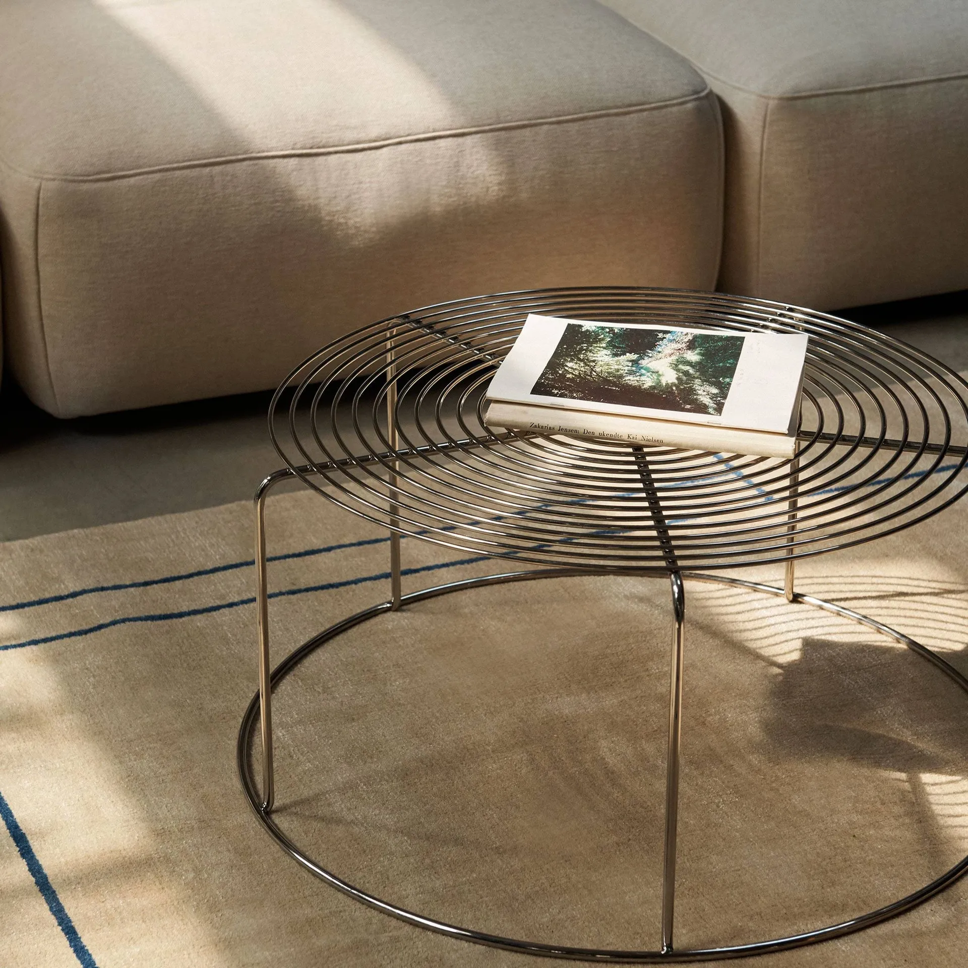 Wire VP17 salontafel, Roestvrij staal, Ø74x36 cm &Tradition