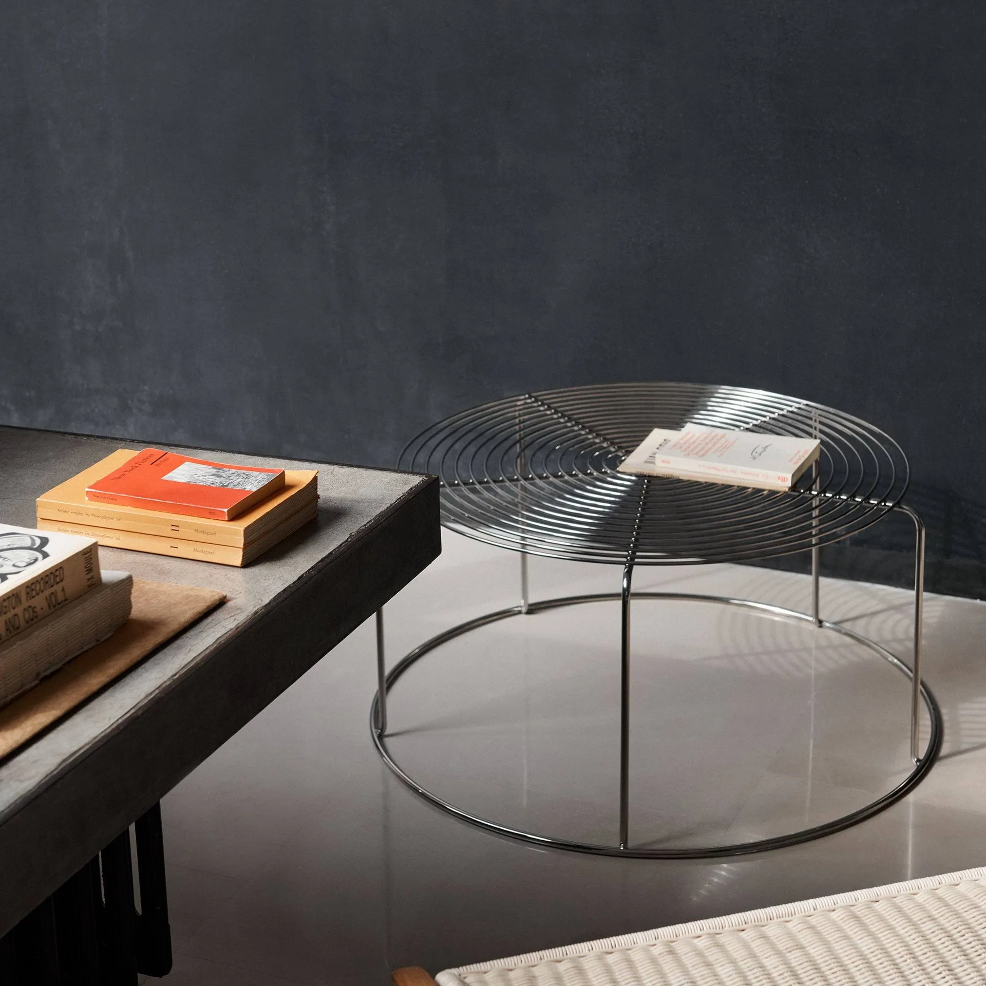 Wire VP17 salontafel, Roestvrij staal, Ø74x36 cm &Tradition