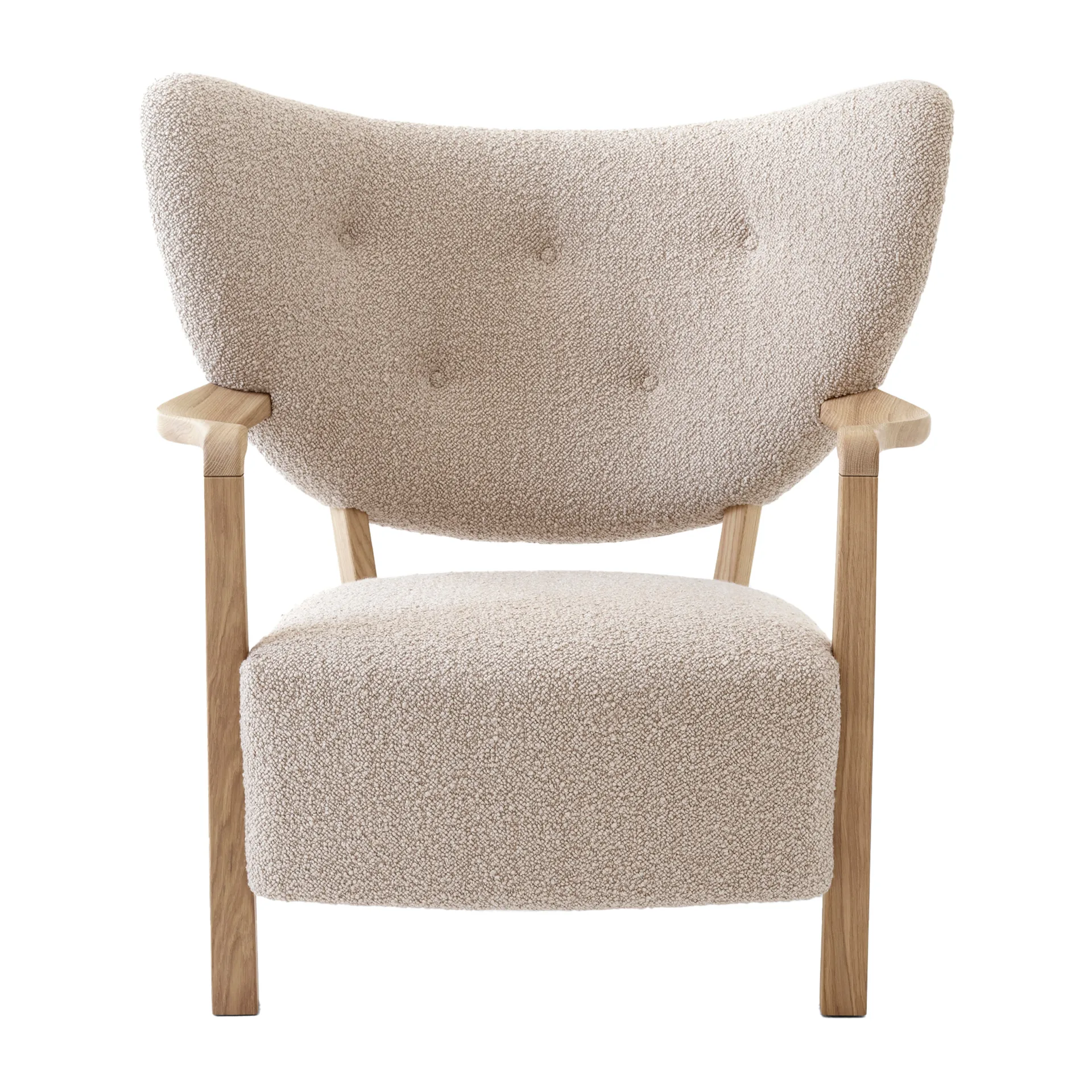 Wulff Lounge Chair ATD2 fauteuil, Geolied eikenhout-Karakorum &Tradition