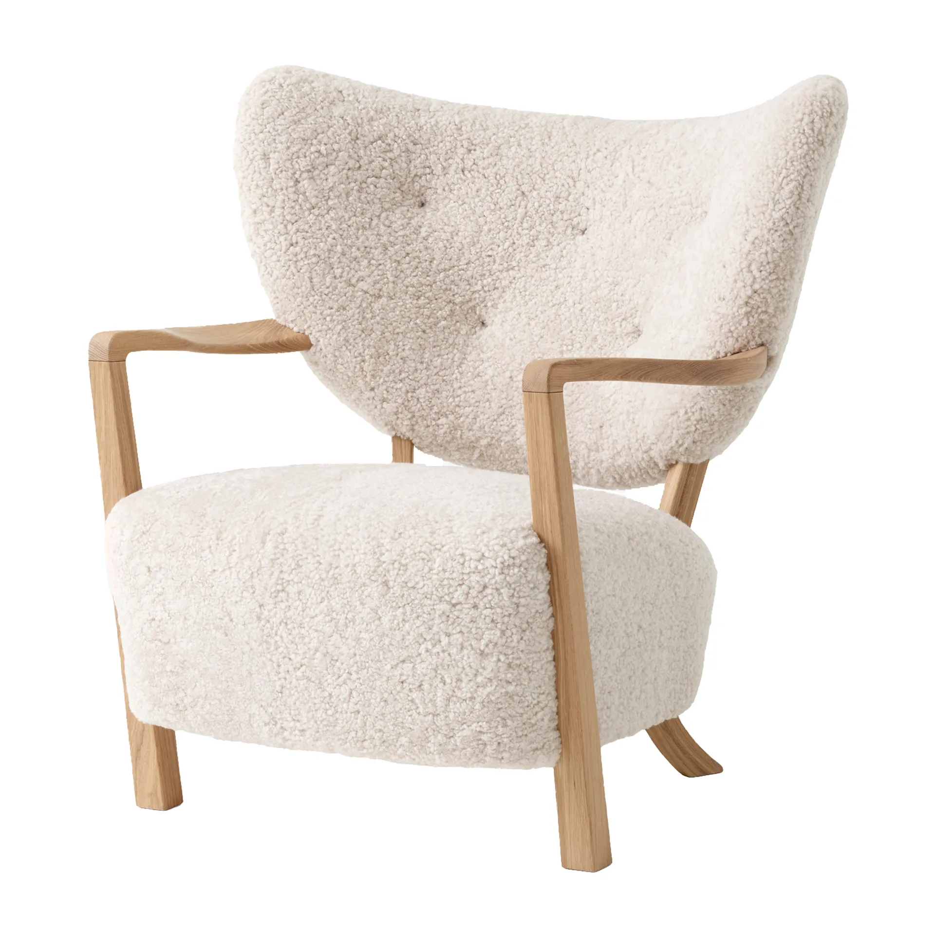 Wulff Lounge Chair ATD2 fauteuil, Geolied eikenhout-Moonlight &Tradition