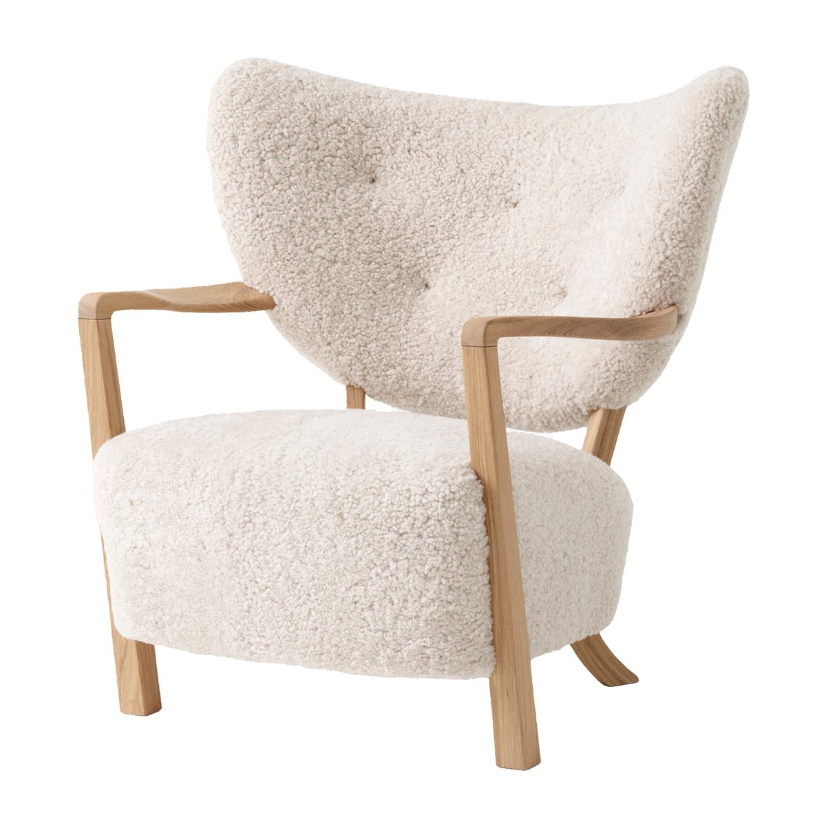 &Tradition Wulff Lounge Chair ATD2 fauteuil Geolied eikenhout-Moonlight